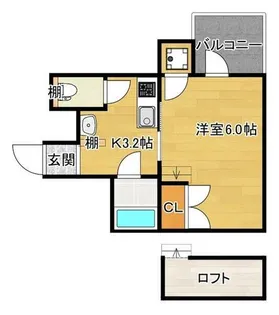 ADVANCE HOSOKAWA6【4階】の間取り
