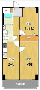 日生ロイヤル高津【13階】の間取り