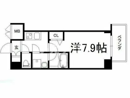 ラナップスクエア湊川公園【10階】の間取り