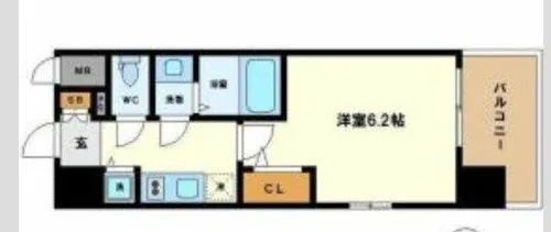 エスリード中之島SOUTH【8階】の間取り