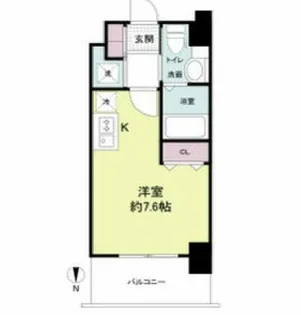 ドゥーエなんば南【5階】の間取り