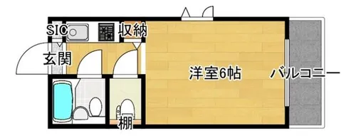 ロータリーマンション上新庄【1階】の間取り