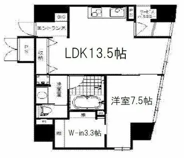 W.O.B.NISHIUMEDA【3階】の間取り