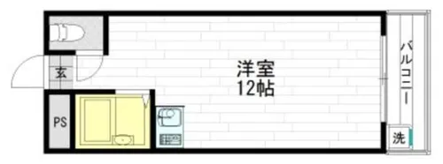 アンヘルム杭全(旧ノアーズアーク杭全)【6階】の間取り