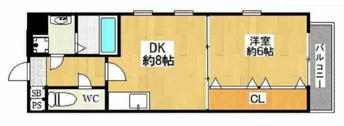 ビエラ江戸堀【10階】の間取り