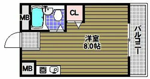 スコルピオ清和【4階】の間取り