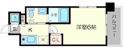 エスリード京橋ノースプレイス【2階】の間取り