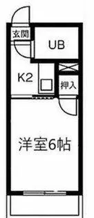 メゾン服部Ⅱ【206号室】の間取り