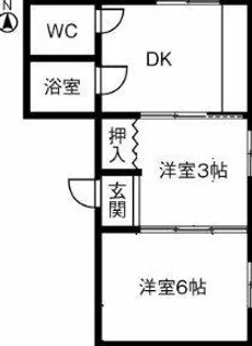 メゾン服部Ⅰ【B号室】の間取り