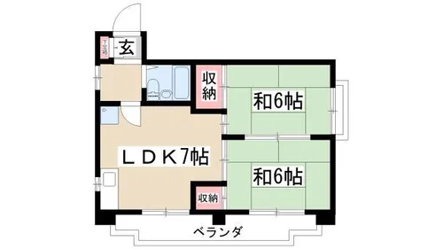 ブルーアッシュビルディング【403号室】の間取り