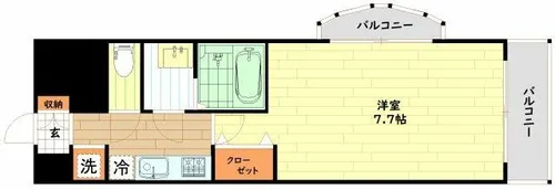 Luxe海老江Ⅱ【2階】の間取り