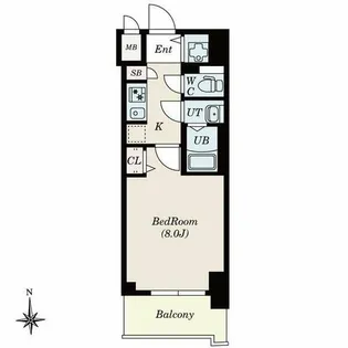 CREST TAPP新栄【7階】の間取り