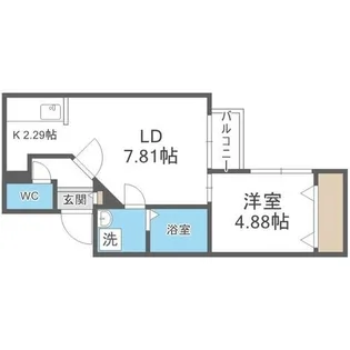 ディスティーノレジデンシア【2階】の間取り