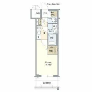 エスリード ザ・レガリア新栄ALTAIER【204号室】の間取り
