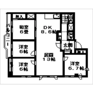 北海道札幌市中央区北一条西18丁目【マンション】の間取り