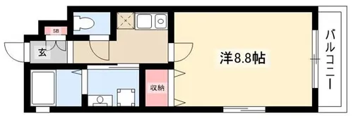 さくらハイツ【102号室】の間取り