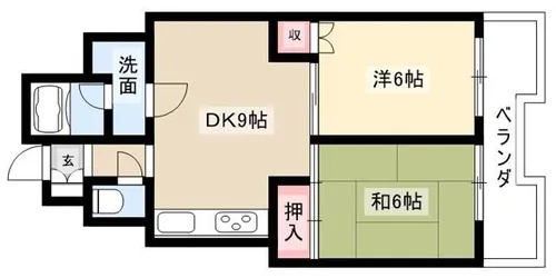 ウーリィパレス大森【4階】の間取り