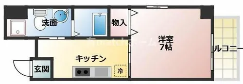 ラ・フォーレ東野田II【4階】の間取り