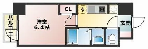 ジオエント福島野田【9階】の間取り