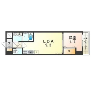 大阪府大阪市生野区巽中1丁目【マンション】の間取り