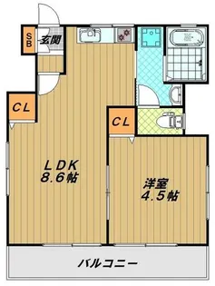 兵庫県神戸市長田区大丸町3丁目【マンション】の間取り