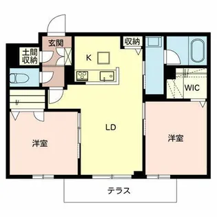 シャーメゾン フクサキ【0103号室】の間取り