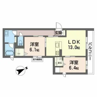 Sha Maison Mons【0201号室】の間取り
