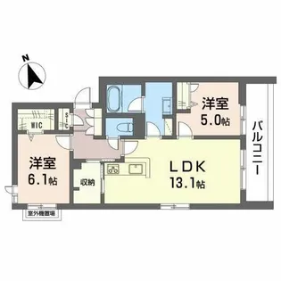 シャーメゾン住ノ江駅前【0202号室】の間取り