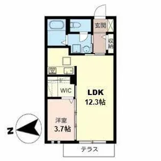 シティハウス住吉【0102号室】の間取り