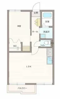 ドミール檜塚【0203号室】の間取り