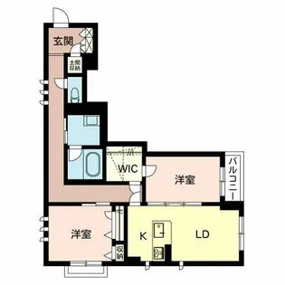 With in Bamboo【0405号室】の間取り