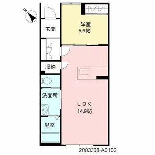 AVENTA【A0102号室】の間取り