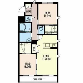 ソル・レガーロ日進通【0201号室】の間取り