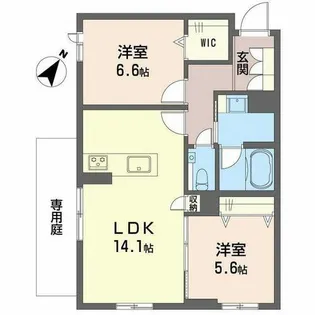 アーデルドルフ一社【0101号室】の間取り