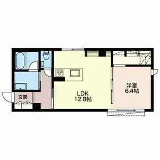 ラ・ベルリュンヌ【0103号室】の間取り