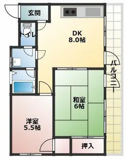 レスターテII【3階】の間取り