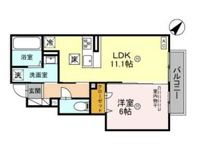 セレーノ五宮町【1階】の間取り