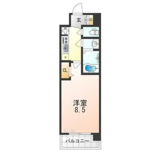 プレサンスTHE KYOTO 流雅【6階】の間取り