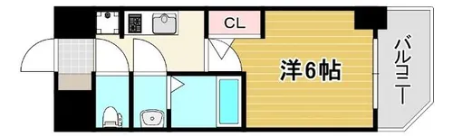 アドバンス神戸ラシュレ【12階】の間取り