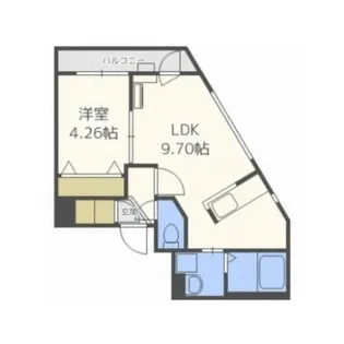 ヴェネーノ円山【4階】の間取り