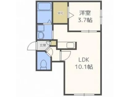 リベルタ桑園【205号室】の間取り