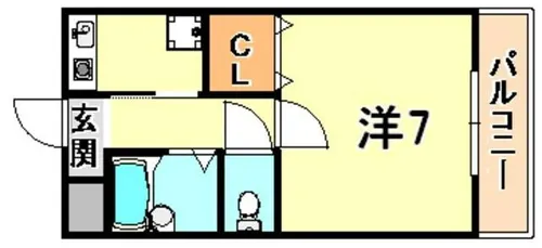 アビテ六甲【3階】の間取り