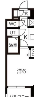 レジュールアッシュOSAKA新深江【7階】の間取り