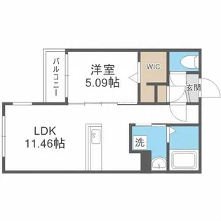 MCdIARMID【5階】の間取り