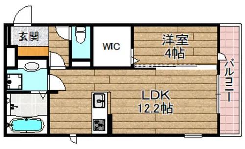 D-residence南芥川町【1階】の間取り