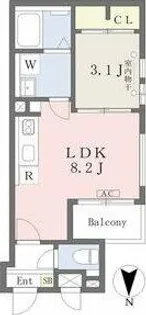 Cherim中村公園【2階】の間取り