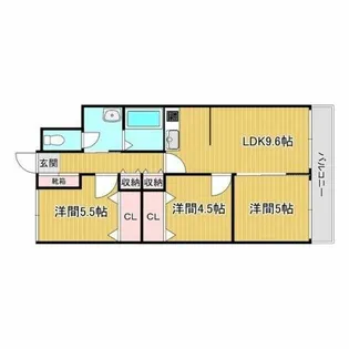 ファミール札幌【612号室】の間取り