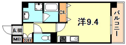 サンクラッソ三ノ宮加納町【7階】の間取り