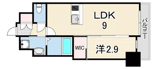 スワンズシティ神戸湊川 2【14階】の間取り