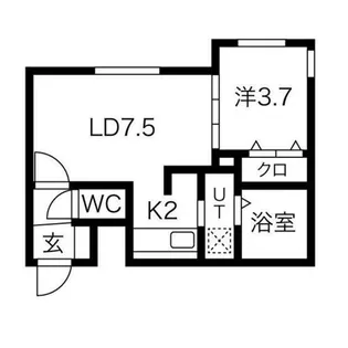 F-HOUSE発寒【4階】の間取り